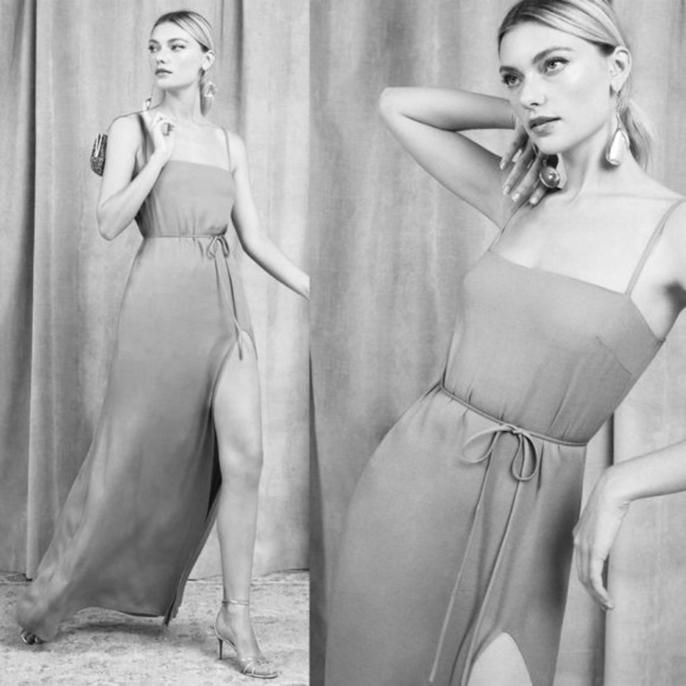 Reformation Keys Dress in Champagne